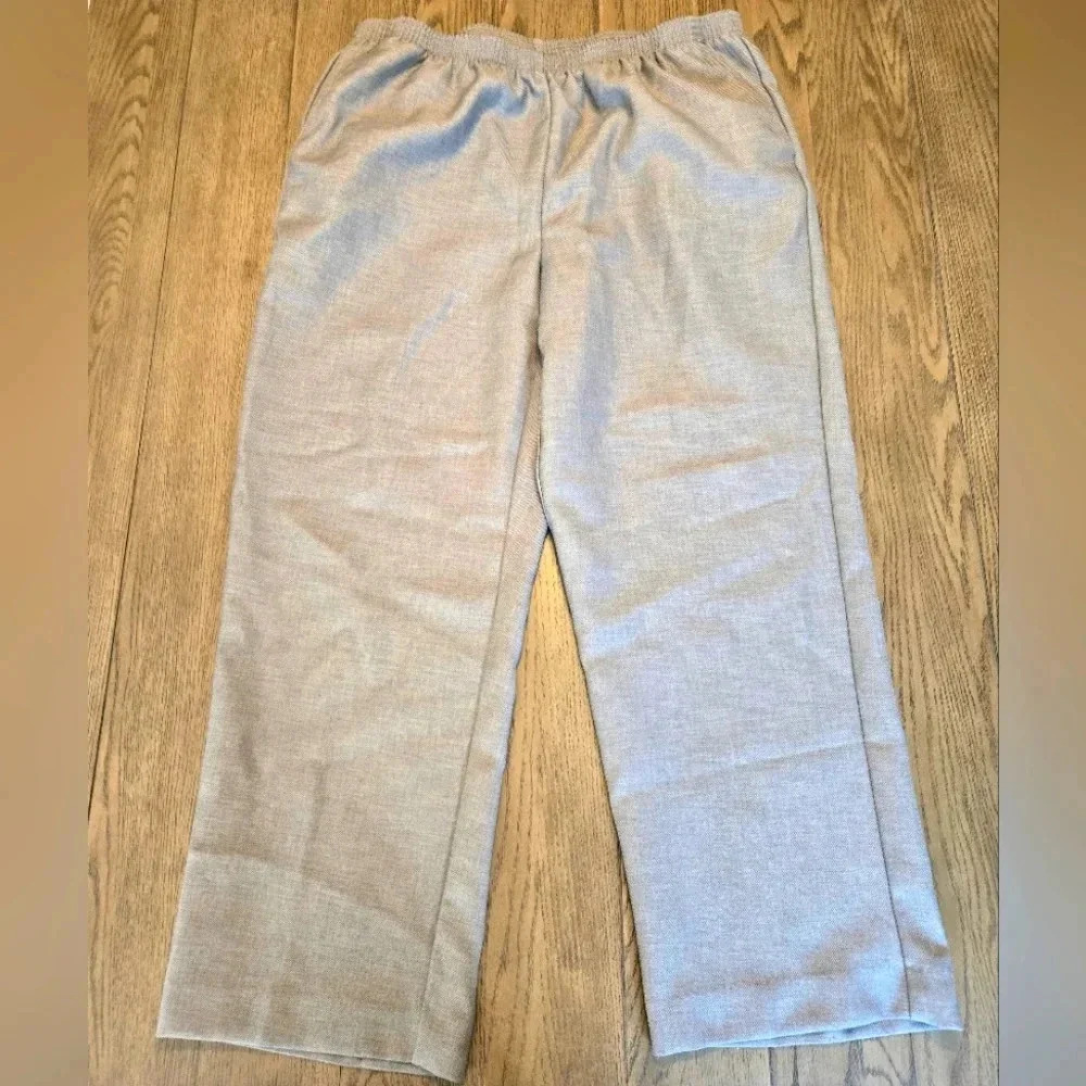 90's Alfred Dunner Gray Cords Pants Size 16